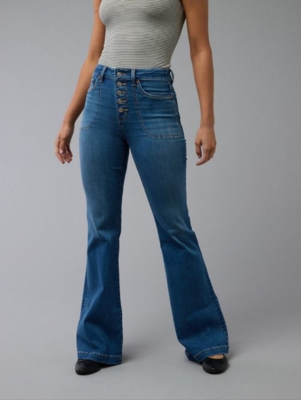 AE NL Super High-Waisted Flare Jean 12